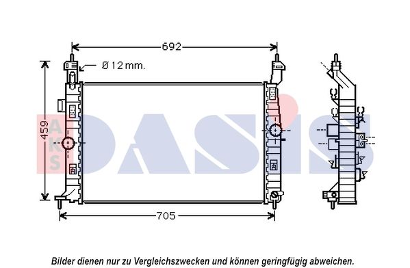 AKS DASIS Kühler, Motorkühlung (150114N)