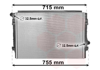 VAN WEZEL Kühler, Motorkühlung (58002336) Thumbnail