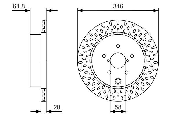 BOSCH Bremsscheibe (0 986 479 V05)