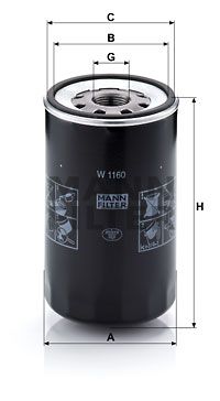 MANN-FILTER Ölfilter (W 1160)