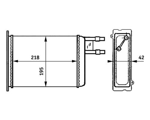 MAHLE Wärmetauscher, Innenraumheizung (AH 147 000S)