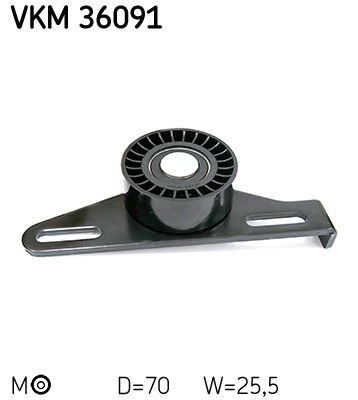 SKF Spannrolle, Keilrippenriemen (VKM 36091)