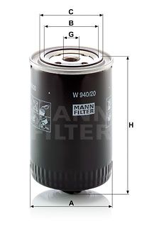 MANN-FILTER Ölfilter (W 940/20) | SW9900019727 