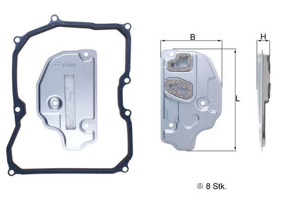 KNECHT Hydraulikfilter, Automatikgetriebe (HX 150KIT)