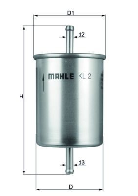 KNECHT Kraftstofffilter (KL 2)