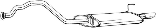 BOSAL Endschalldämpfer (283-017) Thumbnail