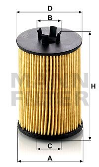 MANN-FILTER Ölfilter (HU 612/1 x) Thumbnail