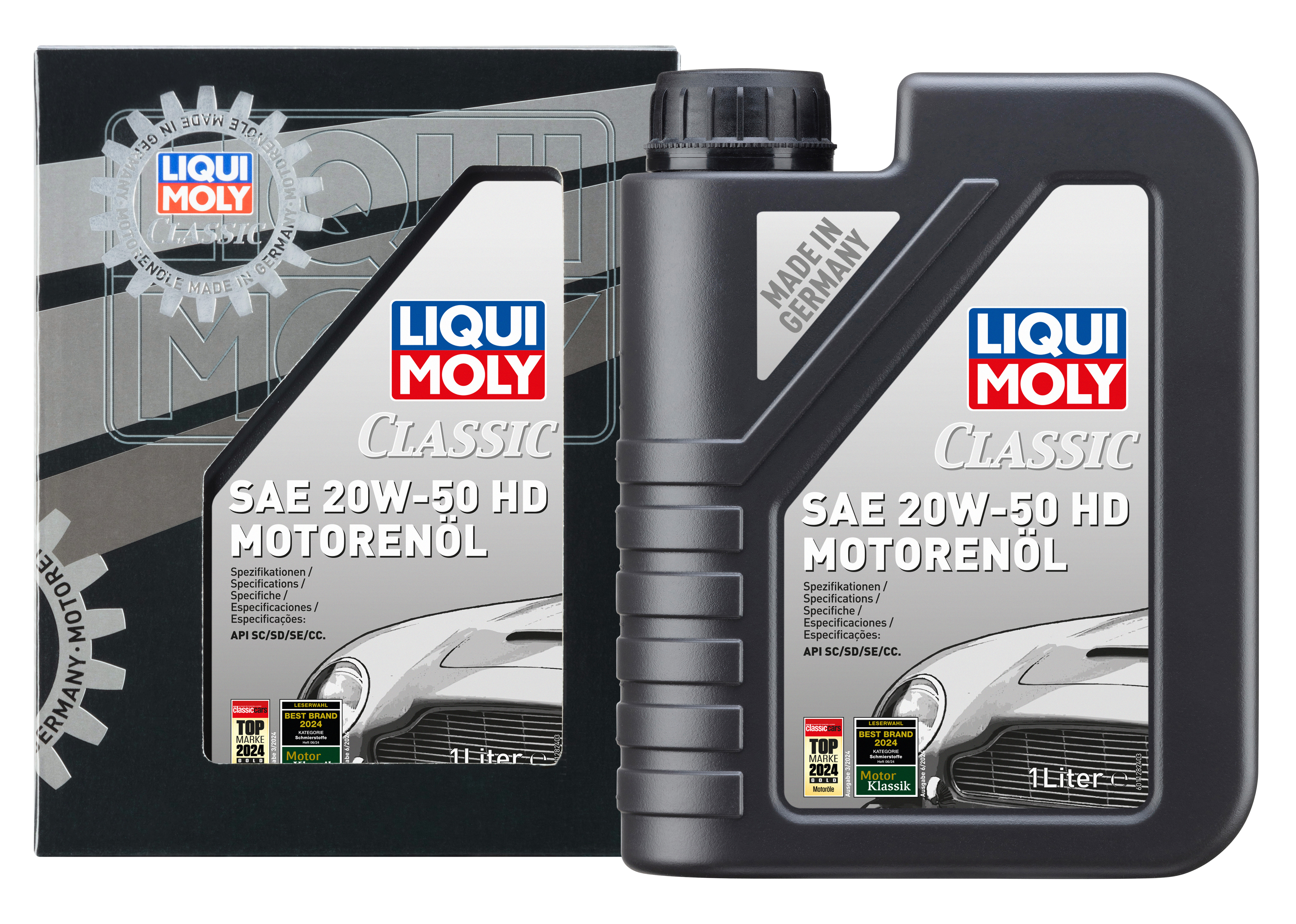 LIQUI MOLY Classic Motorenöl SAE 20W-50 HD, 1 l (1128)