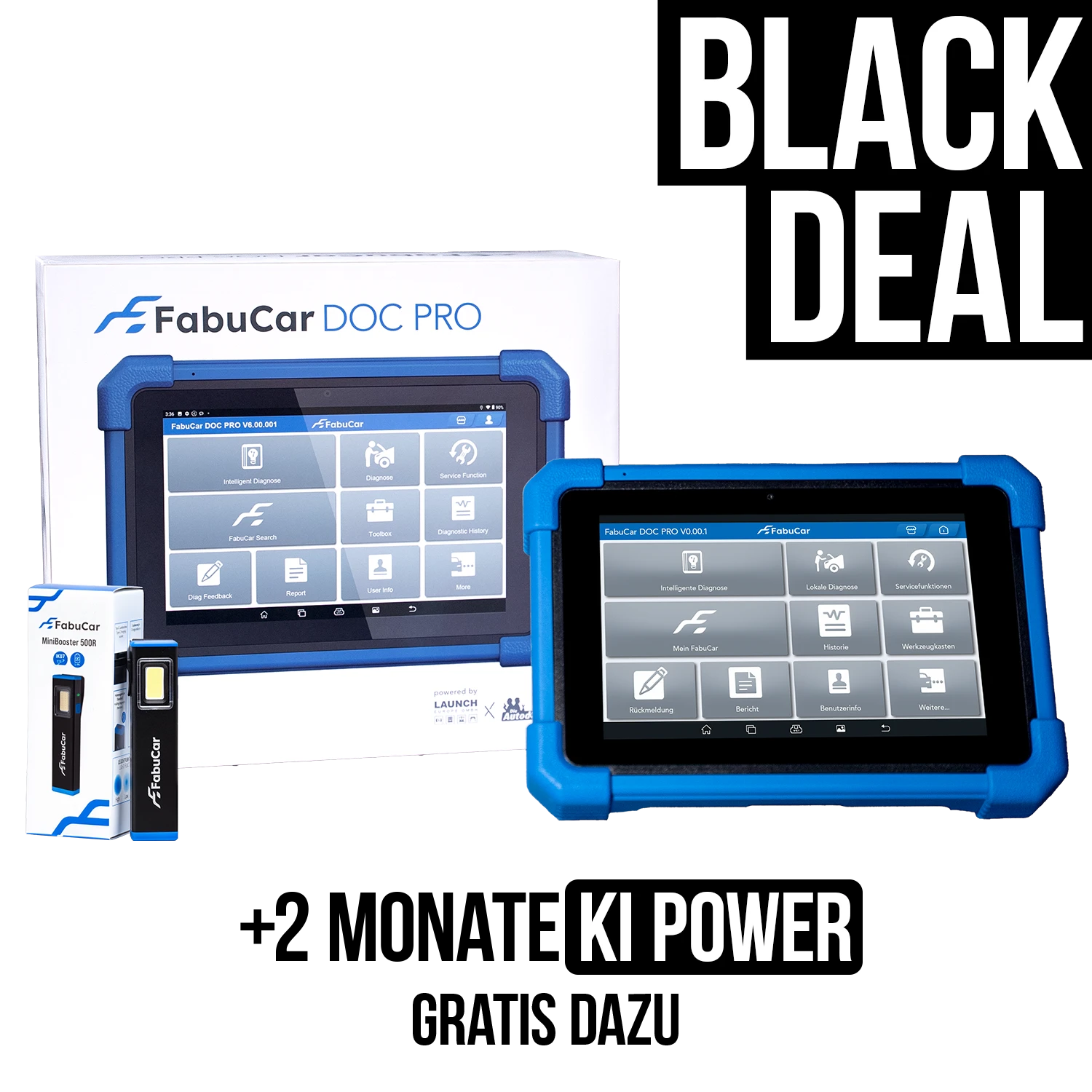 Black Week! FabuCar DOC PRO - Das Diagnosegerät + FabuCar Mini-Booster 