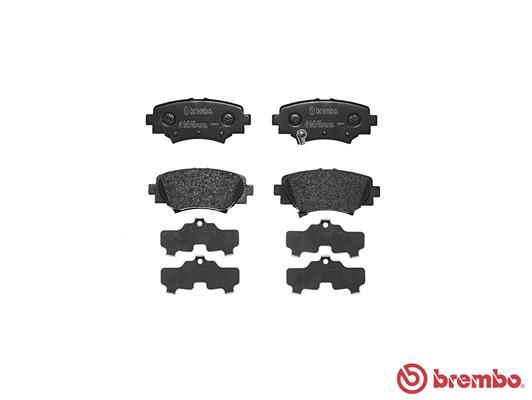 BREMBO Bremsbelagsatz, Scheibenbremse (P 49 049)