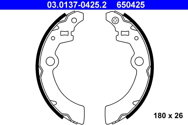 ATE Bremsbackensatz (03.0137-0425.2)