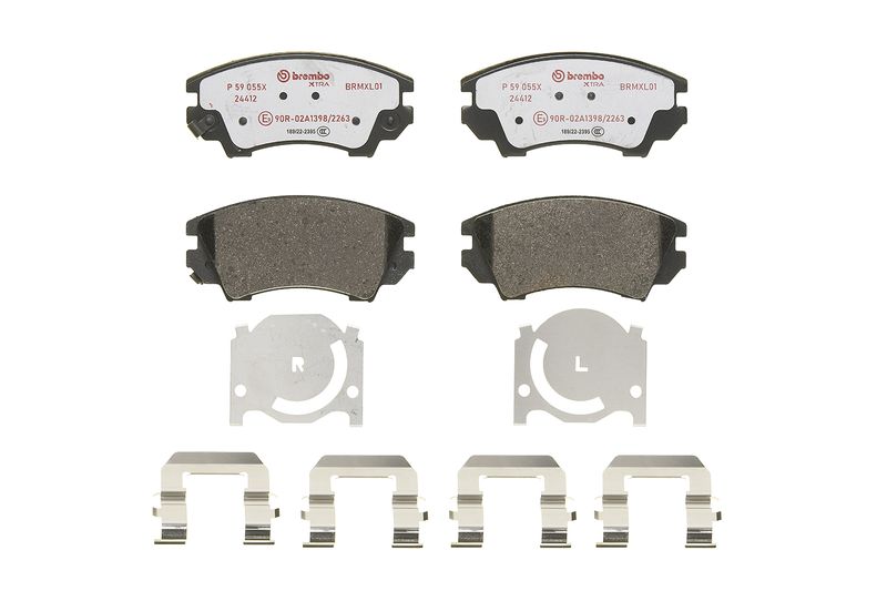 BREMBO Bremsbelagsatz, Scheibenbremse (P 59 055X)