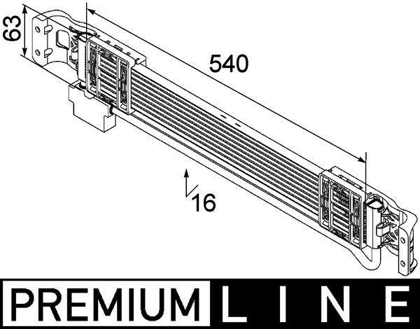 MAHLE Ölkühler, Motoröl (CLC 45 000S)