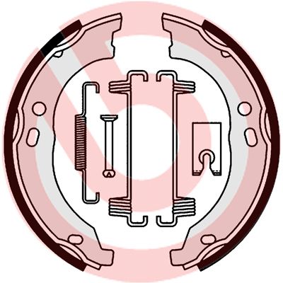 BREMBO Bremsbackensatz, Feststellbremse (S 23 579)