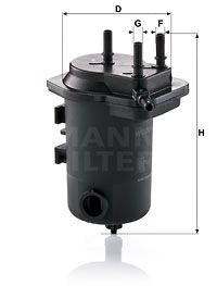MANN-FILTER Kraftstofffilter (WK 939/9 x)