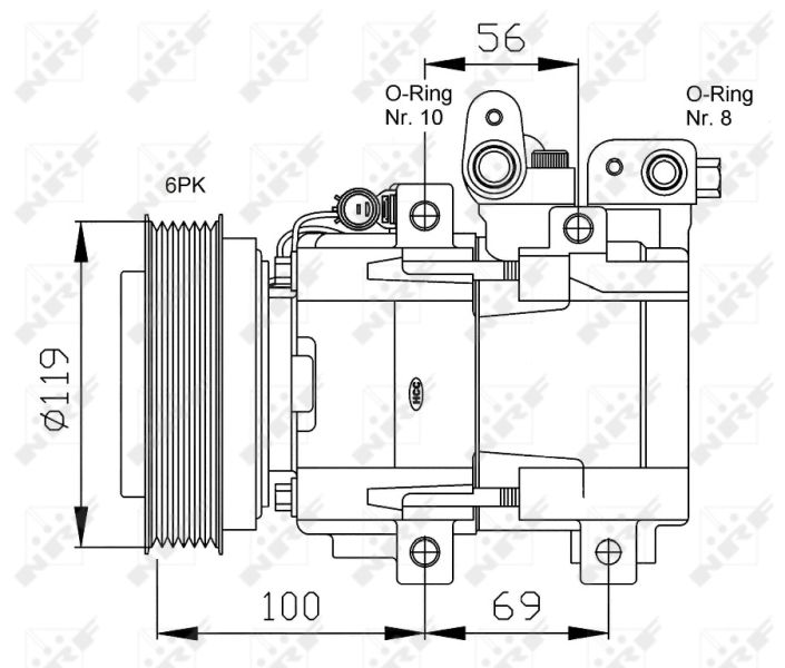 NRF Kompressor, Klimaanlage (32755G) NRF Kompressor, Klimaanlage (32755G)