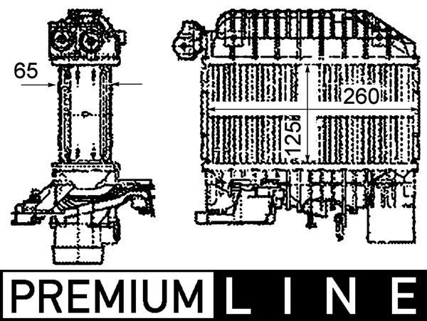 MAHLE Ladeluftkühler (CI 303 000P)