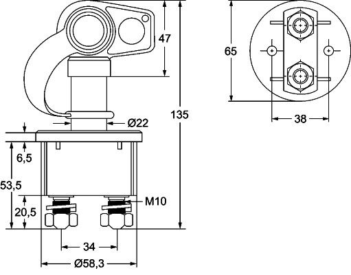 HELLA Hauptschalter, Batterie (6EK 002 843-131)