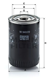 MANN-FILTER Ölfilter (W 940/29)
