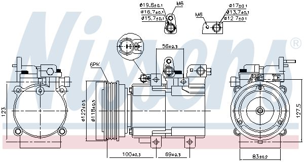 NISSENS Kompressor, Klimaanlage (890130) NISSENS Kompressor, Klimaanlage (890130)