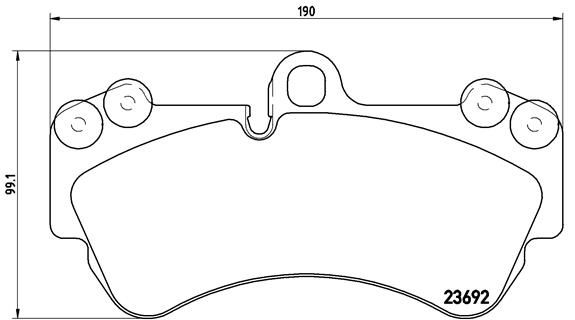 BREMBO Bremsbelagsatz, Scheibenbremse (P 85 069)