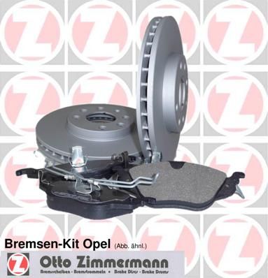 ZIMMERMANN Bremsensatz, Scheibenbremse (640.4248.00)