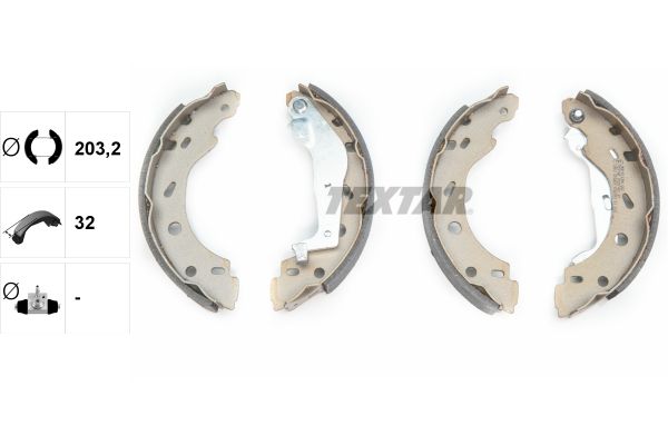 TEXTAR Bremsbackensatz (91057400)