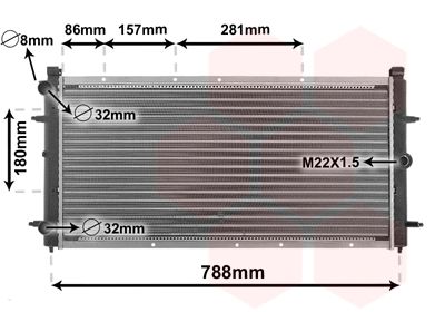 VAN WEZEL Kühler, Motorkühlung (58002114) Thumbnail