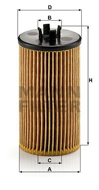 MANN-FILTER Ölfilter (HU 612/2 x) Thumbnail