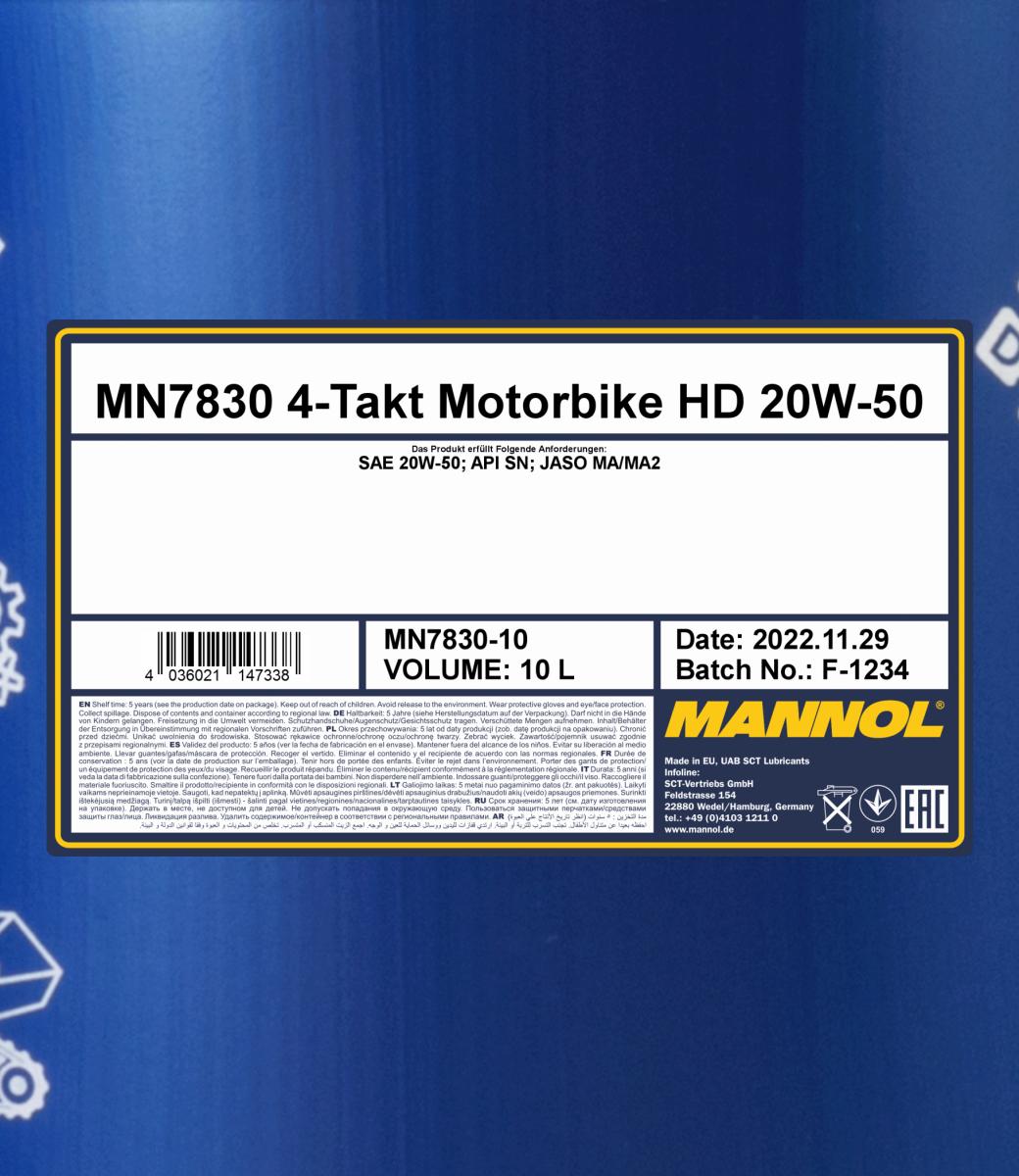 MN7830 4-Takt Motorbike HD 20W-50