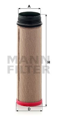 MANN-FILTER Sekundärluftfilter (CF 1280)
