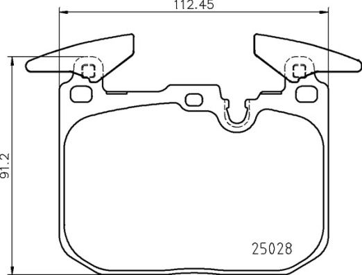 BREMBO Bremsbelagsatz, Scheibenbremse (P 06 098)