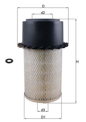 KNECHT Luftfilter (LX 17)