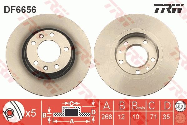TRW Bremsscheibe (DF6656)