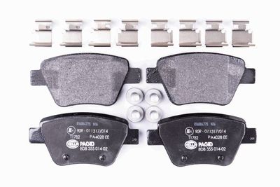HELLA Bremsbelagsatz, Scheibenbremse (8DB 355 014-021)