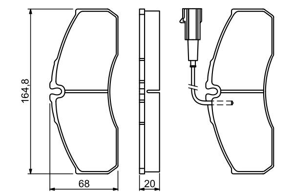 BOSCH Bremsbelagsatz, Scheibenbremse (0 986 494 278) BOSCH Bremsbelagsatz, Scheibenbremse (0 986 494 278)