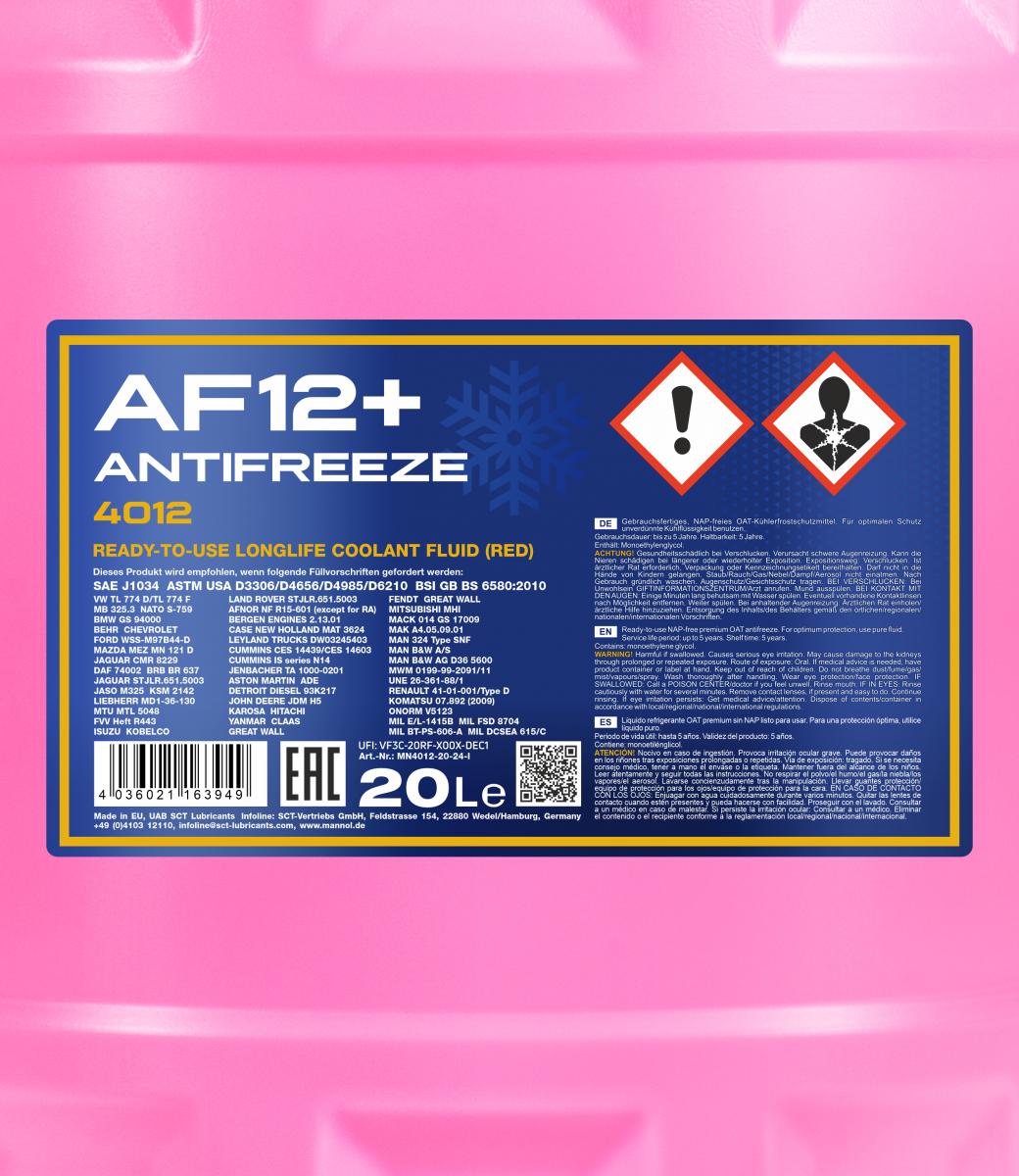 MN Antifreeze AF 12+ (-40) Longlife