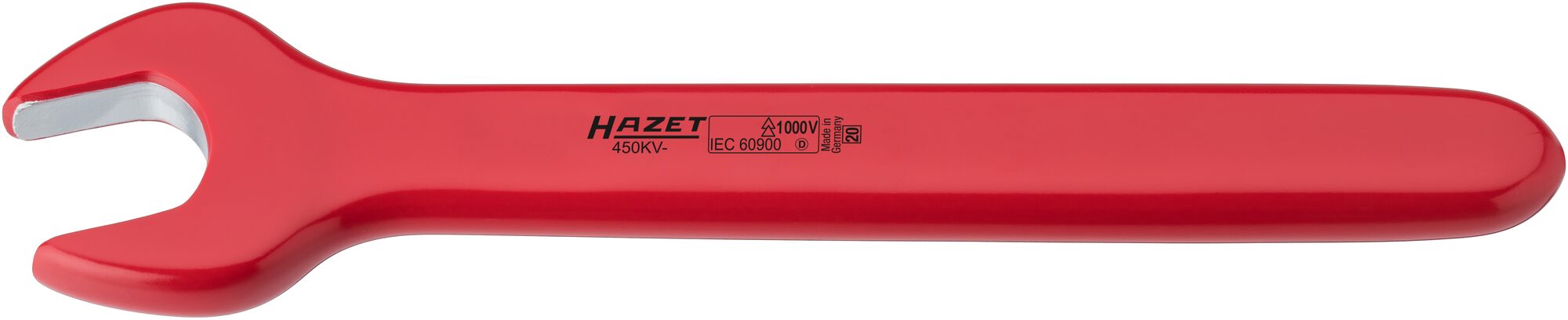 HAZET Einmaulschlüssel ∙ schutzisoliert 450KV-10 ∙ Außen-Sechskant Profil ∙ 10 mm