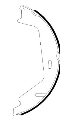 HELLA Bremsbackensatz, Feststellbremse (8DA 355 051-161)