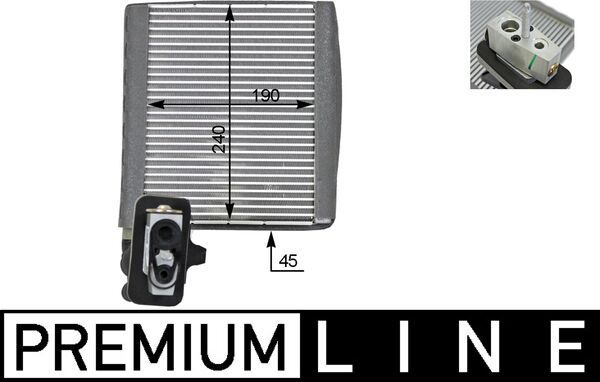 MAHLE Verdampfer, Klimaanlage (AE 119 000P)