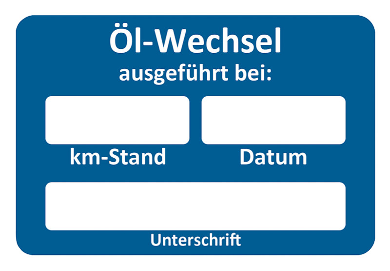 Kundendienstaufkleber Ölw. ausgef. VE250 (7410-004-020) | NORMFEST Kundendienstaufkleber Ölw. ausgef. VE250 (7410-004-020) | NORMFEST
