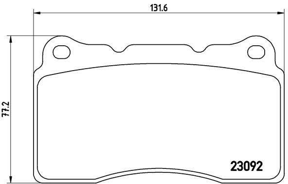 BREMBO Bremsbelagsatz, Scheibenbremse (P 54 040)