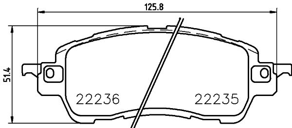 BREMBO Bremsbelagsatz, Scheibenbremse (P 49 055)