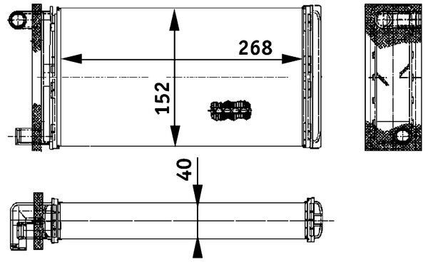 MAHLE Wärmetauscher, Innenraumheizung (AH 121 000P)