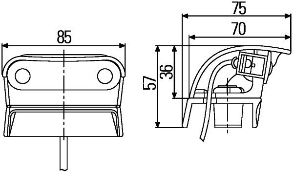 HELLA Kennzeichenleuchte (2KA 959 640-607)