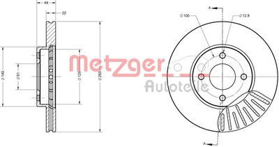 METZGER Bremsscheibe (6110680)