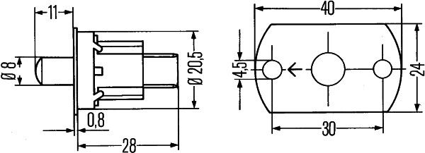 HELLA Schalter, Türkontakt (6ZF 003 549-001) 04082300191295 6ZF 003 549-001