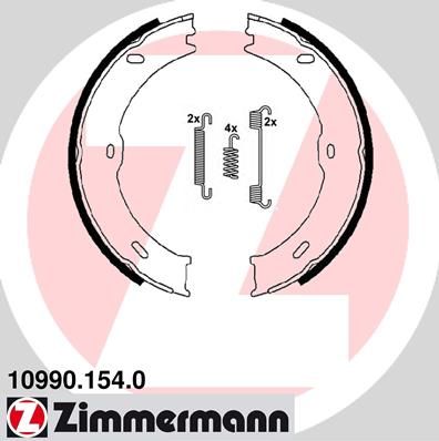 ZIMMERMANN Bremsbackensatz, Feststellbremse (10990.154.0) 4250238750055 10990.154.0