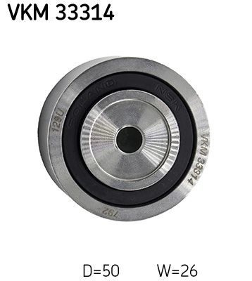 SKF Umlenk-/Führungsrolle, Keilrippenriemen (VKM 33314)