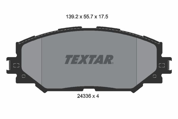 TEXTAR Bremsbelagsatz, Scheibenbremse (2433601)